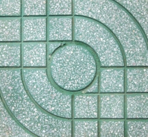 Gạch terrazzo 40x40 QP1 màu xanh