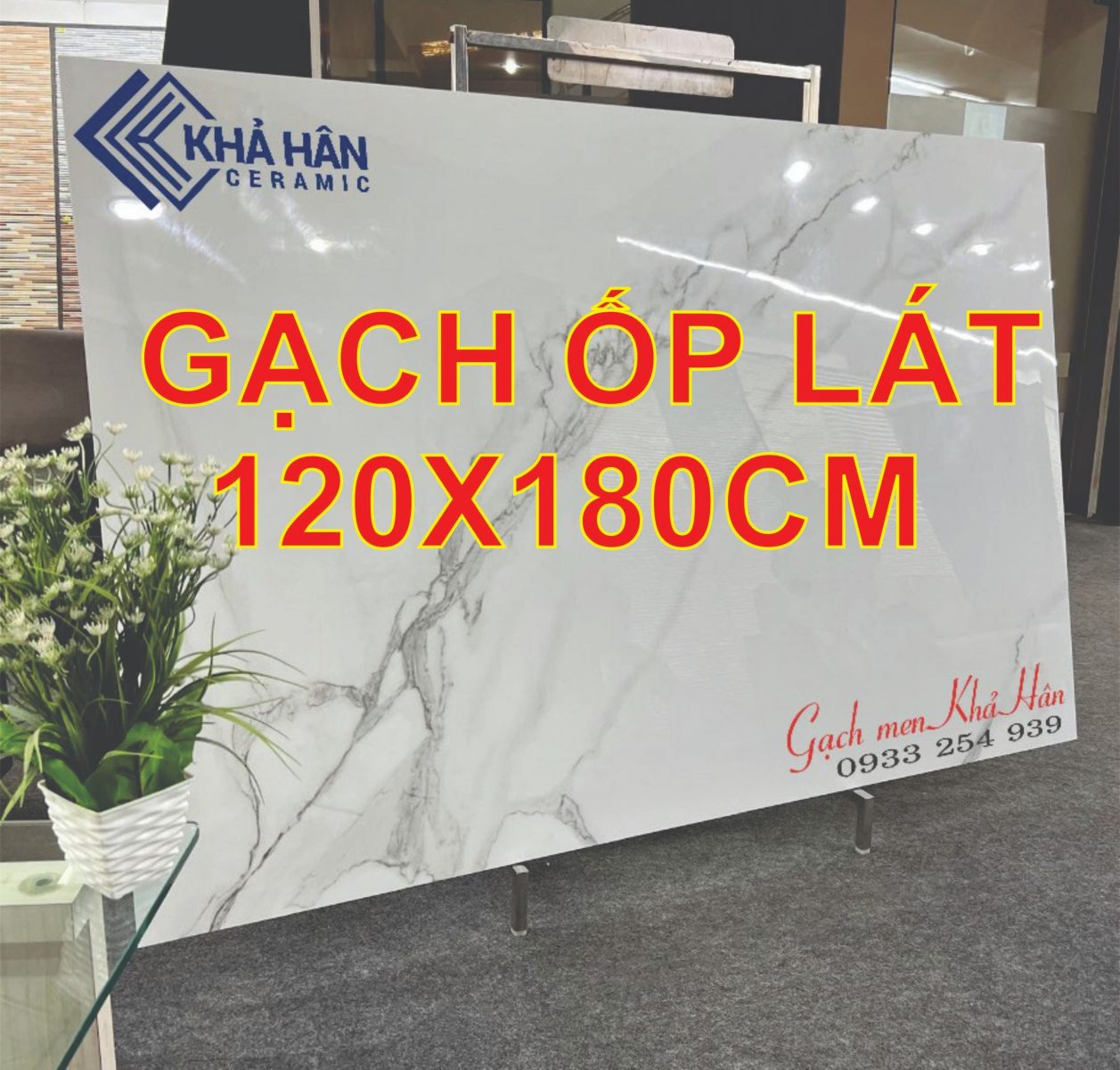 Gạch ốp lát khổ lớn 120x180cm cho không gian sang trọng và đẳng cấp