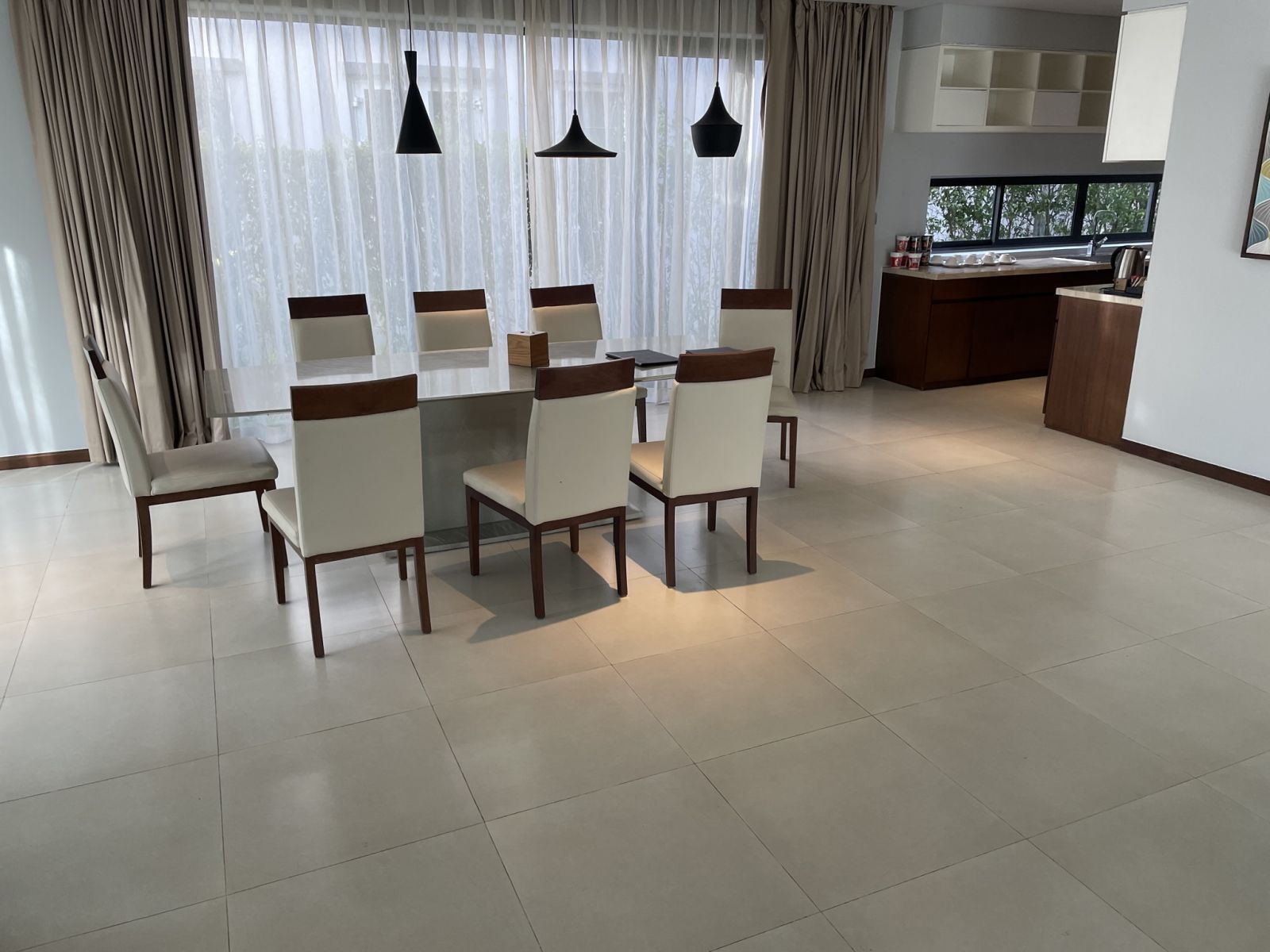 gạch mờ xám 60x60 lát biệt thự