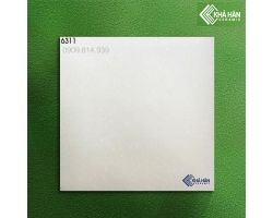 Gạch bóng kiếng 60x60 vân xà cừ trắng KHP6311